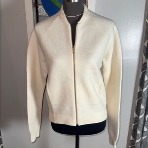 J Crew Thick Merino Wool Zip Up Sweater Jacket SZ Small